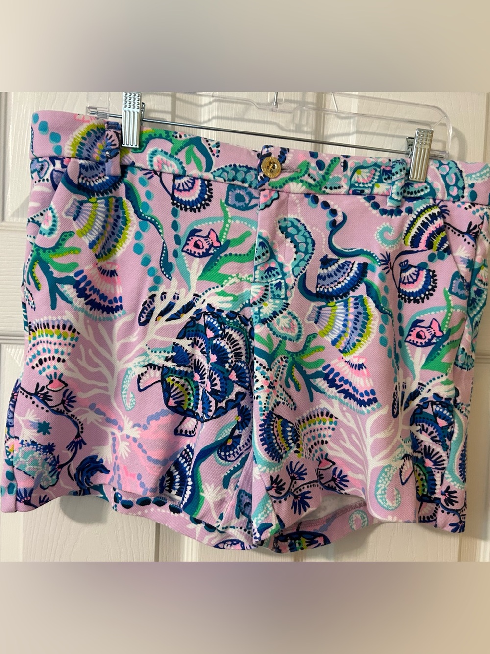 Lilly Pulitzer Jayne Knit Short in Lilac Sz 10
